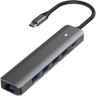 Концентратор Blueendless USB-C 6-in-1 3xUSB 3.0 + HDMI + RJ45 + USB-C PD100W (CA913909) U1120838