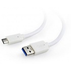 Дата кабель USB 3.0 AM to Type-C 0.1m Cablexpert (CCP-USB3-AMCM-W-0.1M) U0384024