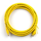 Патч-корд 1.5м, RJ-45, Cat.5e, CU, медь, желтый Ritar (PCR-CU/1.5Yw / 04284) U0534716