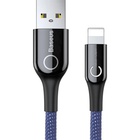 Дата кабель USB 2.0 AM to Lightning 1.0m 2.4A blue Baseus (CALCD-03) U1106540