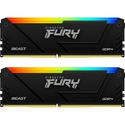 Модуль пам'яті для комп'ютера DDR4 32GB (2x16GB) 3200 MHz FURY Beast RGB Kingston Fury (ex.HyperX) (KF432C16BB2AK2/32) U0883786