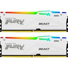 Модуль пам'яті для комп'ютера DDR5 32GB (2x16GB) 6000 MHz FURY Beast White RGB Kingston Fury (ex.HyperX) (KF560C40BWAK2-32) U0883810