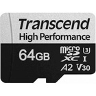 Карта памяти Transcend 64GB microSD class 10 UHS-I U3 A2 (TS64GUSD330S) U0355600