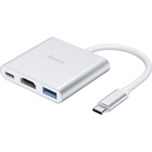 Концентратор HOCO USB-C to USB3.0+HDMI+PD HB14 Silver (6931474725790) U1064708