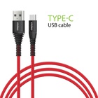 Дата кабель USB 2.0 AM to Type-C 1.2m CBRNYT1 Red Intaleo (1283126559464) U0808141