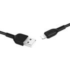 Дата кабель USB 2.0 AM to Lightning 1.0m 2.4A black HOCO (6957531061144) U1089603