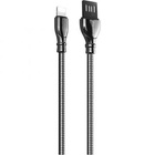Дата кабель USB 2.0 AM to Lightning 1.0m metal spring black ColorWay (CW-CBUL013-BK) U0446705