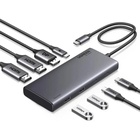 Концентратор Ugreen USB-C to 2xUSB 3.2 + 2xUSB-C 3.2 + 2xHDMI + DP 4K60Hz + PD 100W CM639 gray (35625) U1107245