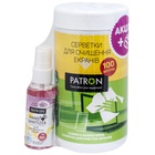 Універсальний чистячий набір Patron Screen wipes 100pcs F3-027 + Hand sanitizer 50ml (CS-PN-F3-050-2) U1085175