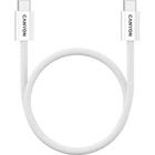Дата кабель USB-C to USB-C 1.0m 60W Magnet Braided White Canyon (CND-CCMG60AB15W) U1045187