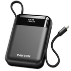 Батарея універсальна Canyon 10000mAh OnPower 104 PD/20W, QC/22.5W built-in cable Black (CNS-CPB104B) U1139985