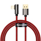 Дата кабель USB 2.0 AM to Lightning 1.0m CACS 2.4A 90 Legend Series Elbow Red Baseus (CACS000009) U0764044