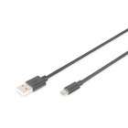 Дата кабель USB 2.0 AM to Micro 5P 0.9m black Digitus (AK-300110-010-S) U1174908