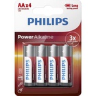 Батарейка PHILIPS AA LR6 Power Alkaline * 4 (LR6P4B/10) U0380367