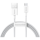 Дата кабель USB 2.0 AM to Micro 5P 2.0m Superior Fast Charging 2A white Baseus (CAMYS-A02) U1064253