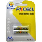 Акумулятор AAA R03 600mAh 1.2V NiMH Rechargeable Battery, 2шт/бл PkCell (PC/AAA600-2BR) U1128843
