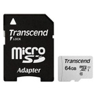 Карта памяти Transcend 64GB microSDXC class 10 UHS-I U1 (TS64GUSD300S-A) U0309116