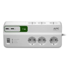 Сетевой фильтр питания APC Essential SurgeArrest 6 outlets + 2 USB (5V, 2.4A) port (PM6U-RS) U0135331