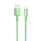 Дата кабель USB 2.0 AM to Lightning 1.0m soft silicone green ColorWay (CW-CBUL042-GR) U0624085