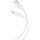 Дата кабель USB-C to USB-C 1.0m 60W braided XO (NBQ236B_White) U1070482