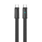Дата кабель USB-C to USB-C 1.0m 5A 100W ultra-thin black ColorWay (CW-CBPDCC100-BK) U1170577