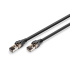 Патч-корд 1м, S/FTP, cat 8.1, AWG 24/7, LSZH, black Digitus (DK-1843-010) U1097275