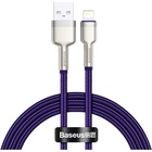 Дата кабель USB 2.0 AM to Lightning 1.0m 2.4A metal purple Baseus (CALJK-A05) U1106524