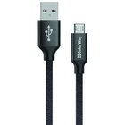 Дата кабель USB 2.0 AM to Micro 5P 1.0m black ColorWay (CW-CBUM002-BK) U0345502
