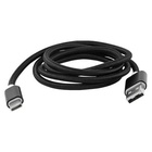 Дата кабель USB 2.0 AM to Type-C 1m nylon black Vinga (VCPDCTCNB1BK) U0311016