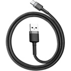 Дата кабель USB 2.0 AM to Type-C 2.0m 3A Gray-Black Baseus (CATKLF-CG1) U0829556