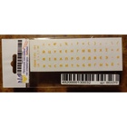 Наклейка на клавіатуру BestKey мініатюрна прозора, 56, жовтий (BKm3YTr) U0871436