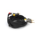 Кабель мультимедійний 3xRCA M to 3xRCA M 3.0m black VEGGIEG (YT-AV303) U1096016