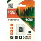 Карта памяти Mibrand 4GB microSDHC class 4 (MICDC4/4GB) U0507801
