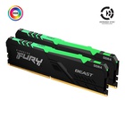 Модуль памяти для компьютера DDR4 16GB (2x8GB) 3200 MHz Fury Beast RGB HyperX (Kingston Fury) (KF432C16BBAK2/16) U0559438