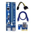 Райзер PCI-E x1 to 16x 60cm USB 3.0 Cable SATA to 6Pin Power v.006C Dynamode (RX-riser-006c 6 pin) U0641825