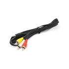 Кабель мультимедійний 3.5mm M to 3xRCA M 1.0m AV black Voltronic (YT-3.5(M)/3хRCA(M)-1.0CCA) U1176224