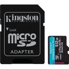 Карта пам'яті Kingston 512GB microSDXC сlass 10 UHS-I U3 V30 A2 Canvas Go Plus G4 (SDCG4/512GB) U1038889