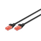 Патч-корд 0.5м, CAT 6 UTP, AWG 26/7, Cu, LSZH, black Digitus (DK-1617-005/BL) U0595653