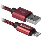 Дата кабель USB 2.0 AM to Lightning 1.0m ACH01-03T PRO Red Defender (87807) U0419241
