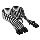 Кабель живлення video power 12+4pin PCIe Gen 5 12VHPWR 600W black/white Corsair (CP-8920333) U1099754