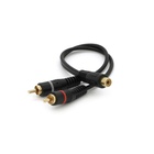 Кабель мультимедійний 1xRCA F to 2xRCA M 0.2m black Voltronic (YT-RCA(F)/2хRCA(M)-0,2CuB) U1096043