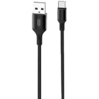 Дата кабель USB 2.0 AM to Type-C 2.0m NB143 Braided Black XO (XO-NB143C2-BK) U0806425