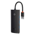 Концентратор Baseus USB 3.0 to 4xUSB 3.0 0.25m black (WKQX030001) U1107133