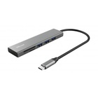 Концентратор Trust HALYX FAST 3USB+CARD READER USB-C ALUMINIUM (24191_TRUST) U0529842