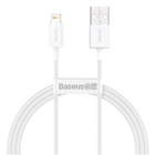 Дата кабель USB 2.0 AM to Lightning 0.25m Superior Fast Charging 2.4A white Baseus (CALYS-02) U1064249
