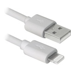 Дата кабель Defender ACH01-03BH USB - Lightning, white, 1m (87479) U0248074