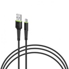 Дата кабель USB 2.0 AM to Micro 5P 3.0m CBFLEXM3 black Intaleo (1283126487491) U0486255