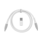 Дата кабель USB-C + USB A to USB-C 1.0m Double-Sleeved Geek white Keychron (CAB20_KEYCHRON) U1073969