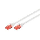 Патч-корд 0.5м, CAT 6 UTP, AWG 26/7, Cu, LSZH, white Digitus (DK-1617-005/WH) U0595648