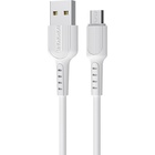 Дата кабель USB 2.0 AM to Micro 5P 1.0m 2A PVC BX16 white BOROFONE (6957531099482) U1067130